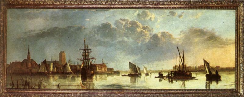 CUYP, Aelbert View on the Maas at Dordrecht oil painting image